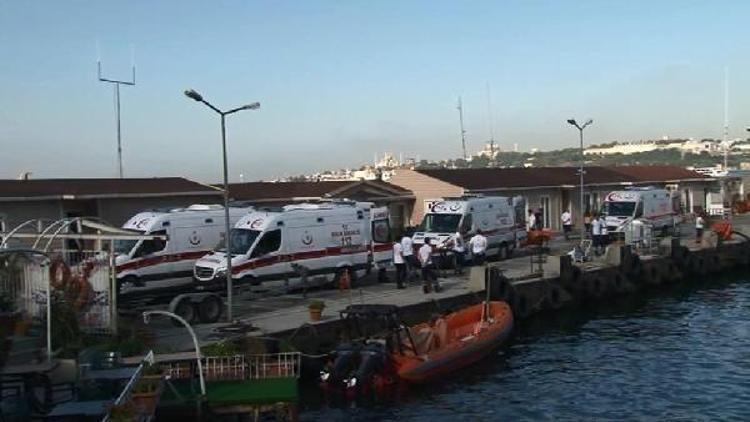 Sahil Güvenlik botu Sarayburnu açıklarında alabora oldu (2)