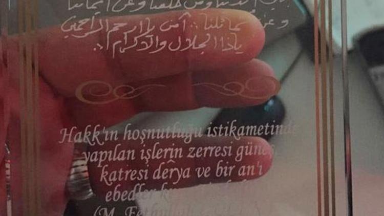 Ömer Faruk Kavurmacının ofisinden Gülenin plaketi çıktı