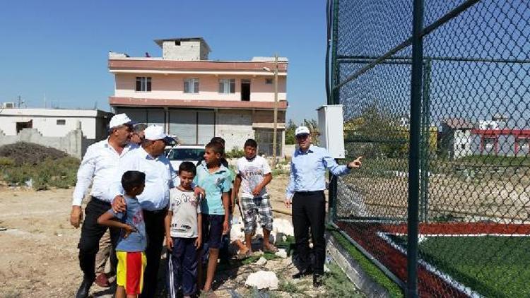 Kaymakam ve Başkan spor tesislerini inceledi