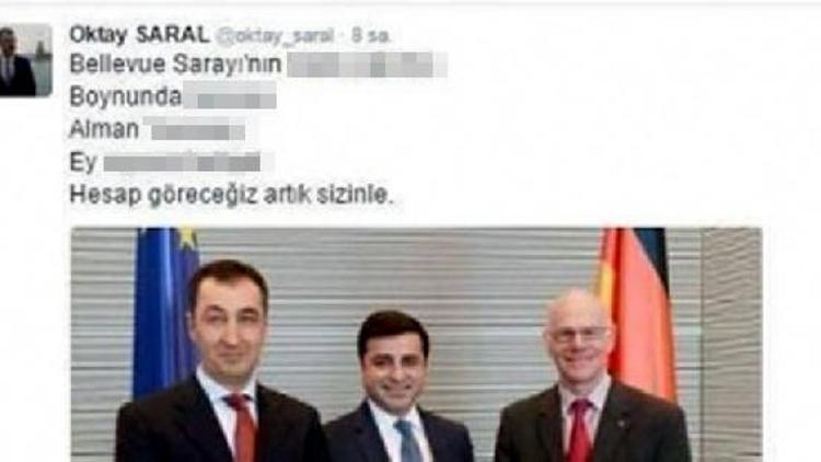 Demirtaştan, Cumhurbaşkanı Başdanışmanı Saral hakkında suç duyurusu