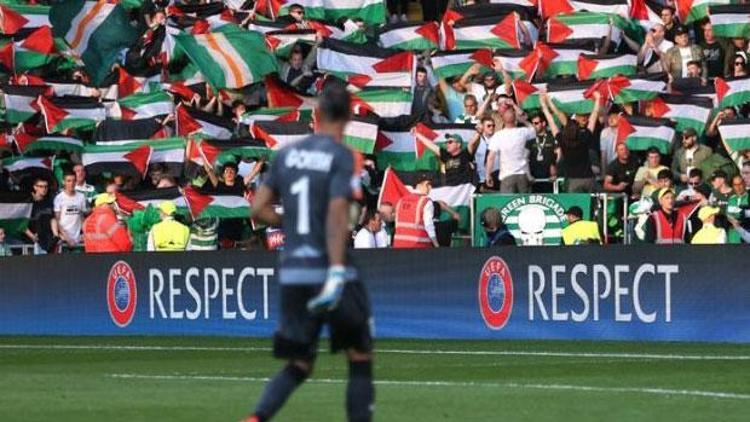 Celtic taraftarının Filistine desteği sürüyor