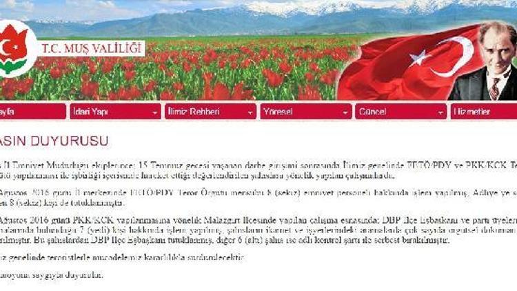 FETÖ ve PKK ile işbirliği içinde olan 8 Emniyetçi ile DBPli Başkan tutuklandı