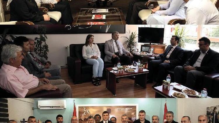 Başkan Çelik, AK Parti, CHP ve MHPyi ziyaret etti