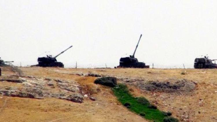 Şanlıurfada tank ve obüslerin namluları Cerablusa çevrildi