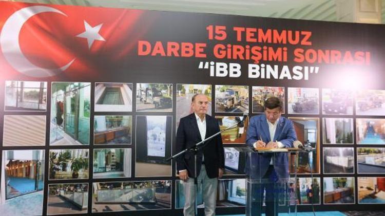 Eski Başbakan Davutoğlundan İBB Başkanı Topbaşa ziyaret