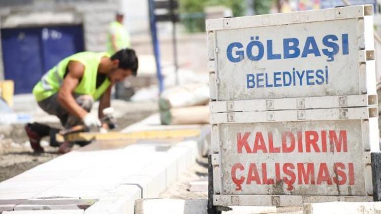 Gölbaşında kaldırımsız kokak kalmayacak