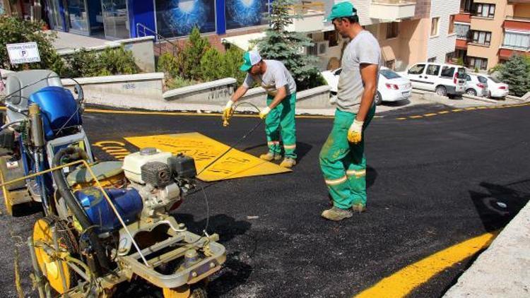 Çankayad yol ve kaldırım çalışması hız kesmiyor