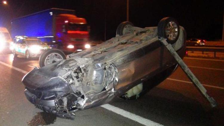 Bursada trafik kazası 1i ağır 2 yaralı