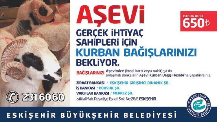 Eskişehir Büyükşehir Belediyesi Aşevi, kurban bağışlarını bekliyor