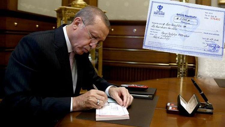 Erdoğandan Kurban bağışı