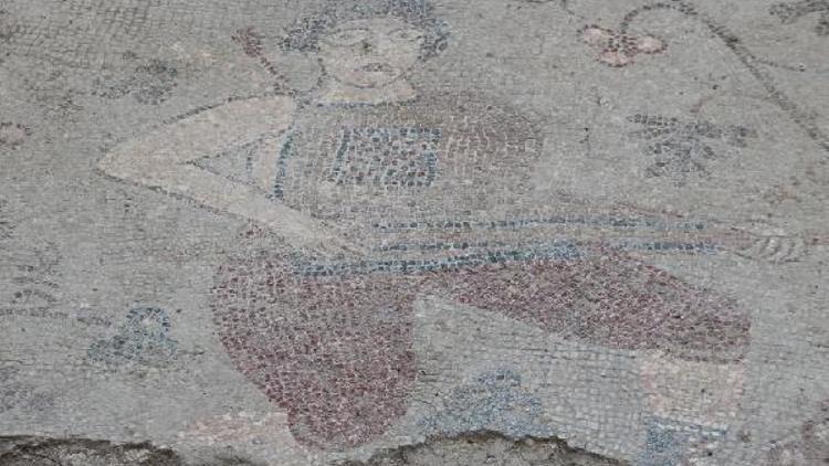 Yonca tarlasında kaçak kazıda 1400 yıllık mozaik bulundu