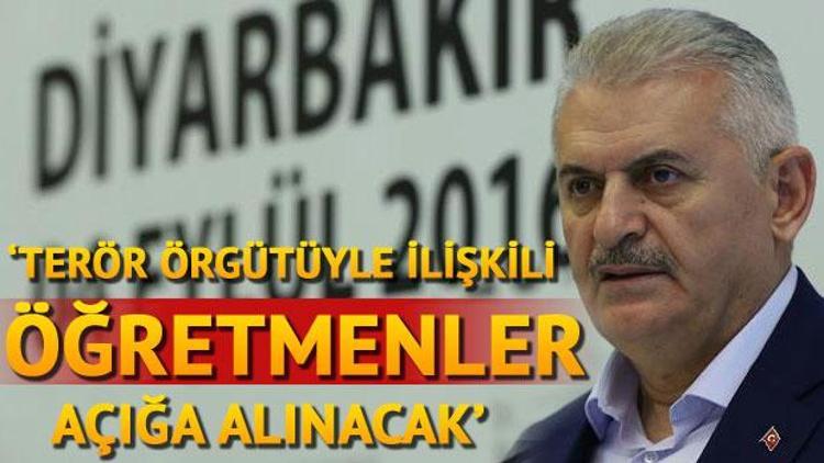 Başbakan Yıldırım: Terör örgütüyle ilişkili bütün öğretmenler açığa alınacak