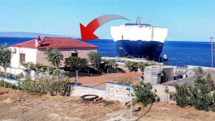 Türk kargo gemisi Yunanistan’da karaya oturdu