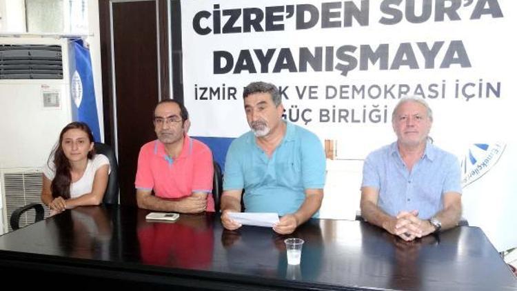 İzmirden Cizreden Sura Dayanışma Kampanyasına destek