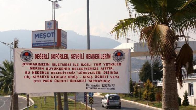 Mersin Otogarda son perde pankart savaşı