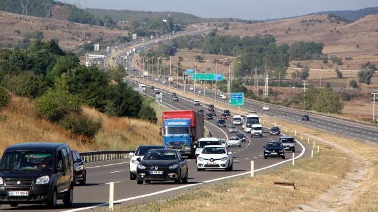 Boluda bayram trafiği yoğunluğu