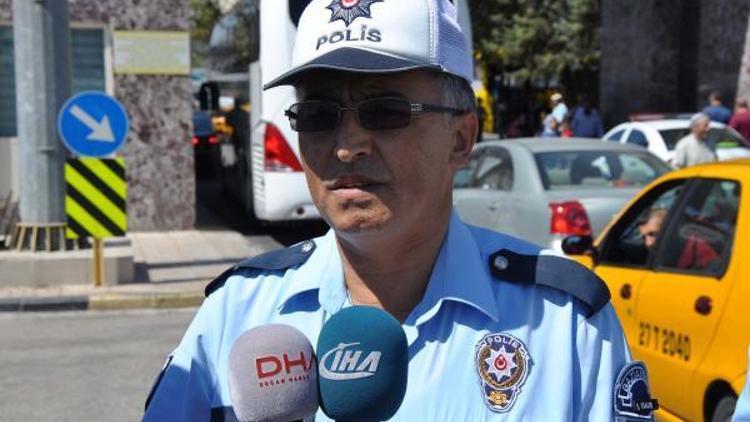 Gaziantepte, polister sürücülere bayram uyarısı