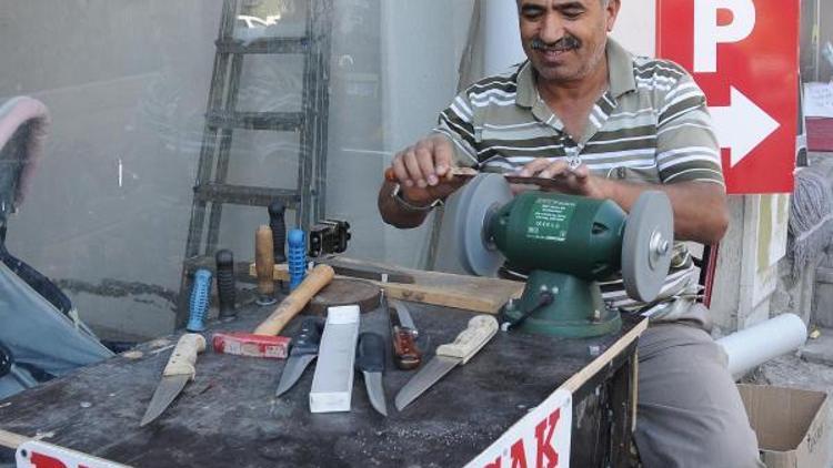 Bayram öncesi bıçakçılarda yoğunluk