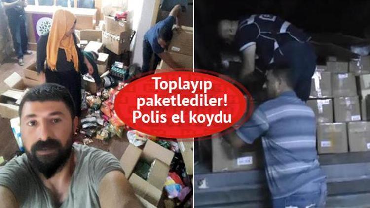 Edirnede HDP’nin topladığı malzemeye el konuldu