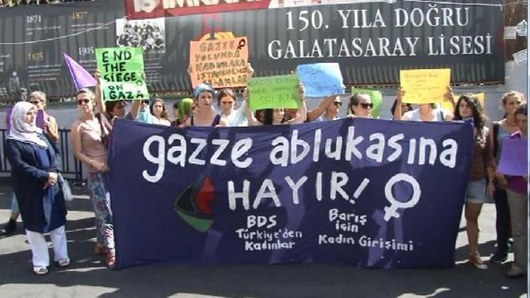 Galatasaray Meydanında Gazze eylemi