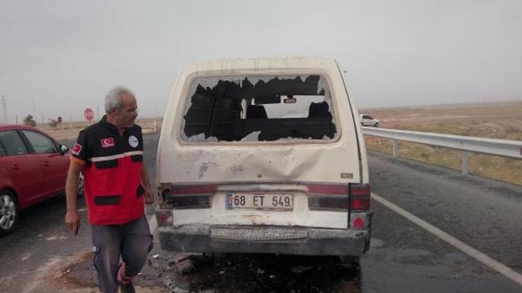 Aksarayda kum fırtınası nedeniyle zincirleme kaza: 10 yaralı