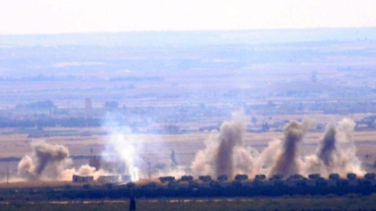 IŞİD hedefleri tank ve uçaklarla vuruluyor