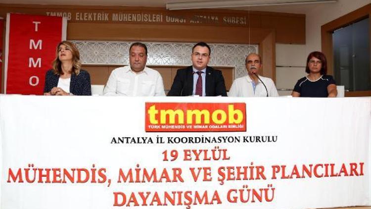 Mühendis, mimar ve şehir plancıları dayanışma gününde buluştu