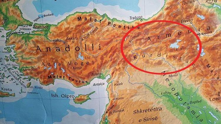 Prizren’de okullara dağıtılan ’Türkiye haritası’ büyük tepki çekti