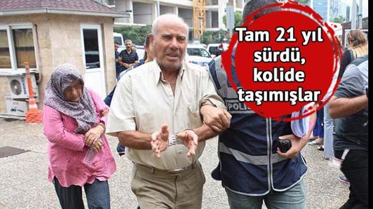 21 yıl önce öldürülen kızlarının kemiklerini kolide saklamışlar