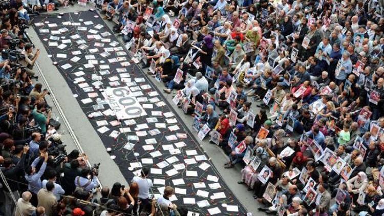 Cumartesi Annelerinin 600üncü oturma eylemi