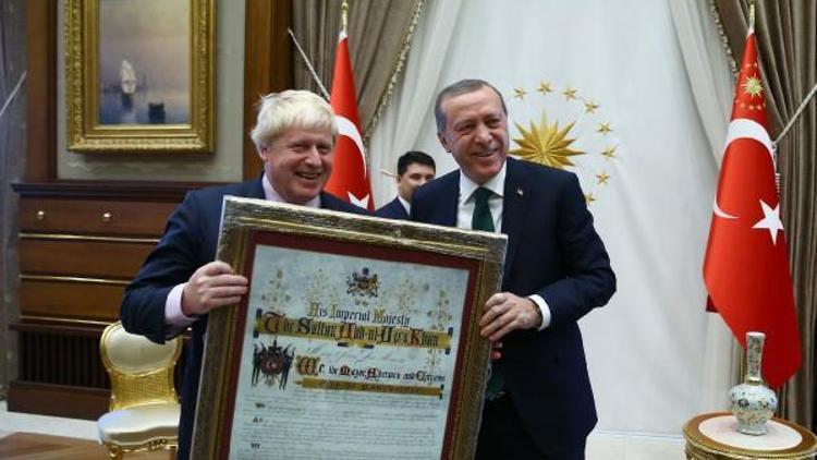 Cumhurbaşkanı Erdoğan, İngiltere Dışişleri Bakanı Johnsonu kabul etti (2) - (Yeniden)