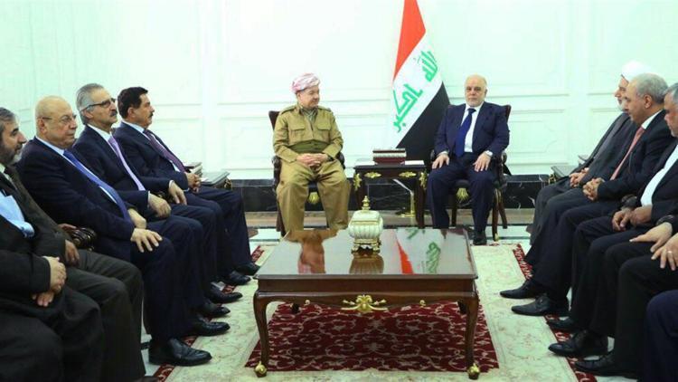 IKBY lideri Barzani, Bağdatta İbadi ile görüştü