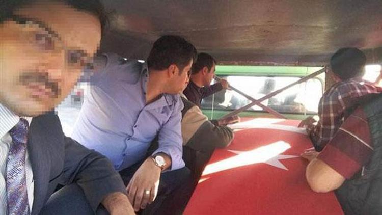 Şehit cenazesinde selfie çeken imama tepki