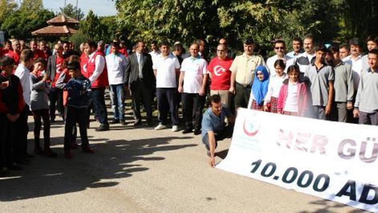 Kırıkkalede Her Gün 10 bin adım temalı yürüşüş organizasyonu