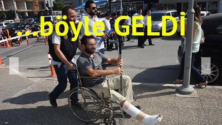 FETÖ şüphelisi Savcı Bozkurt, tekerlekli sandalye ile adliyeye getirildi