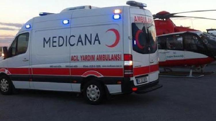 Ambulans helikopter İsa bebek için havalandı