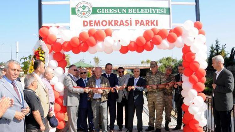 Giresun’da Şehit Astsubay Ömer Halisdemir Caddesi ve Demokrasi Parkı açıldı