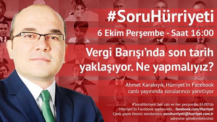 #SoruHürriyetinin sıradaki konuğu Ahmet Karabıyık