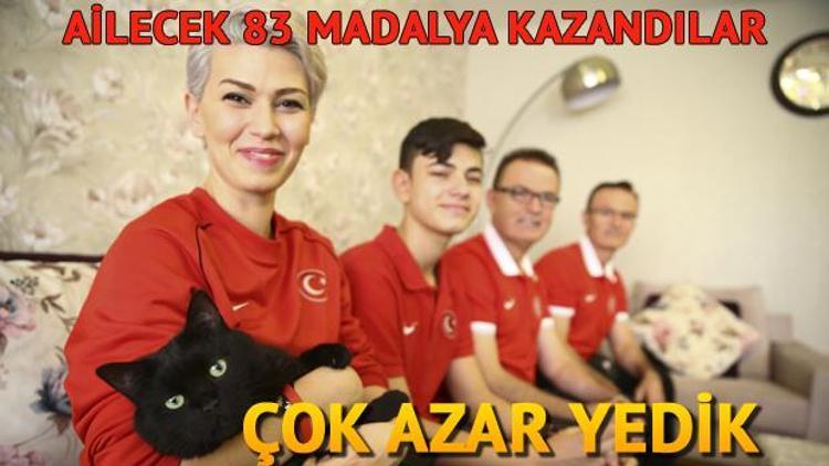 İkiz kardeşler ve çocukları 83 madalya aldı