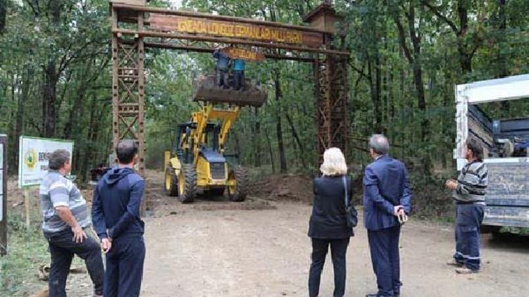 İğneada Longoz ormanları milli parkına giriş takı yapıldı