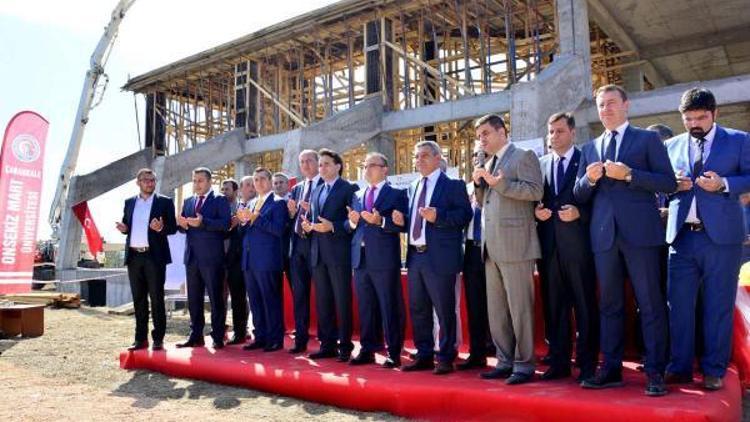 Biga Ağaköy Yerleşkesinde cami temeli atıldı