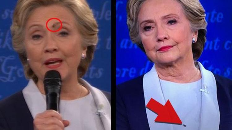 Hillary Clintonın yüzüne konan sinek meşhur oldu