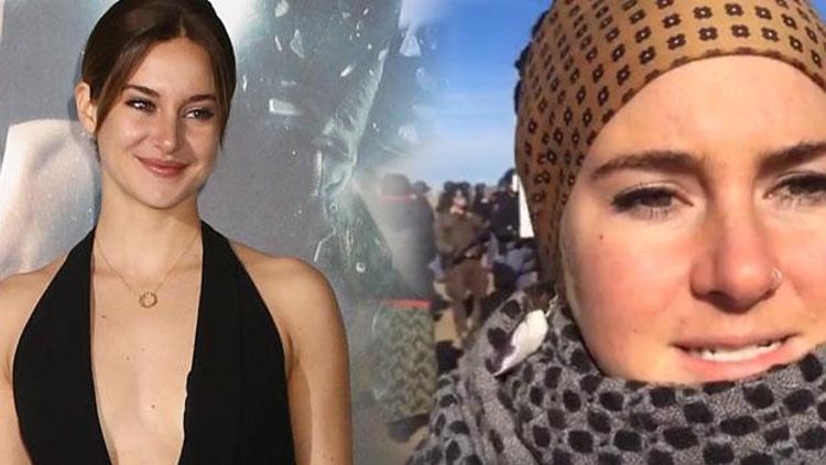 Hollywood yıldızı Shailene Woodley canlı yayında gözaltına alındı