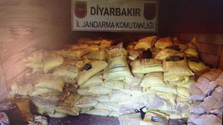 Diyarbakırda facia son anda önlendi: 20 ton amonyum nitrat ele geçirildi