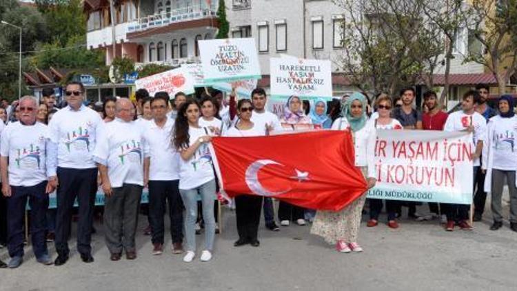 Sağlık için yürüdüler