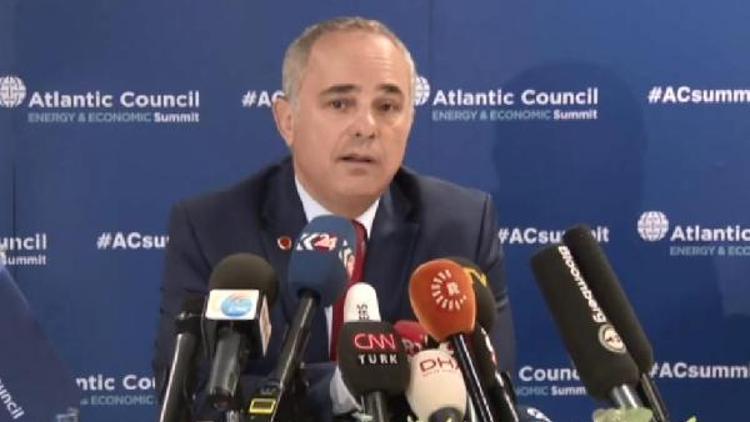 İsrail Enerji Bakanı Yuval Steinitz basın toplantısı düzenledi(1)