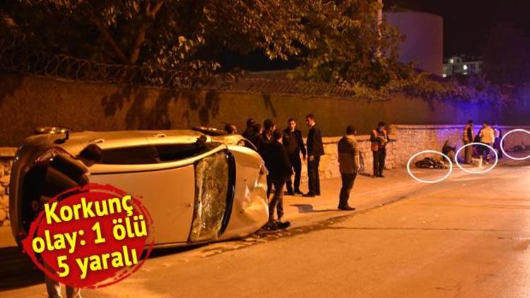 Kontrolden çıkan otomobil, kaldırımdaki bisikletlilere çarptı: 1 ölü, 5 yaralı