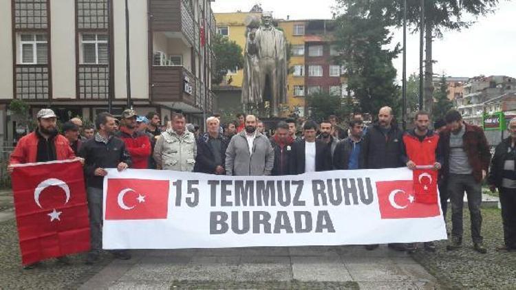 Fırtına Vadisi’nde ruhsatsız işletmeleri mühürlenendi, sahipleri eylem yaptı