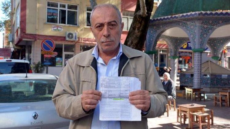 Erbaalı emekliye hiç gitmediği şehirden trafik cezası