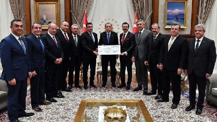 Cumhurbaşkanı Erdoğan TOBB heyetini ağırladı